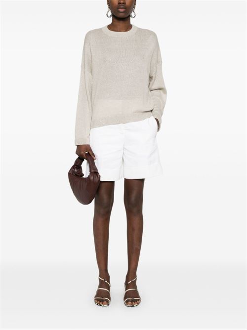 Linen and Silk Crewneck Sweater BRUNELLO CUCINELLI | M10550210C9732